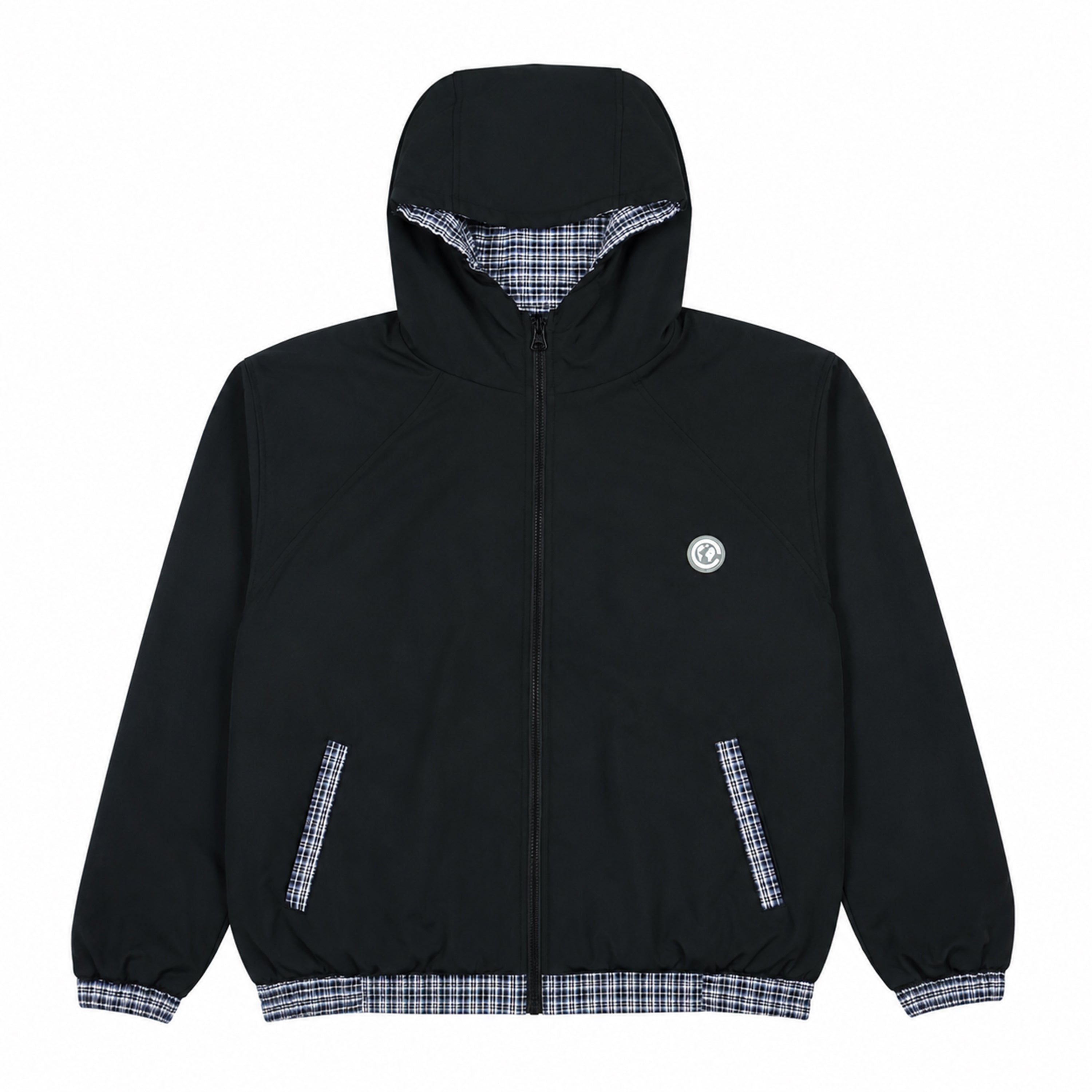 Reversible Plaid Hoodie